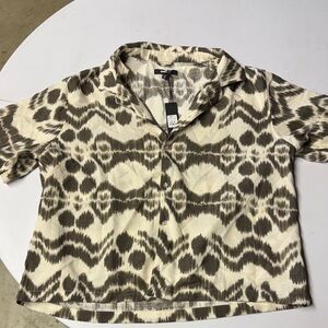 Stylish Men's Patterned Short Sleeve Shirt